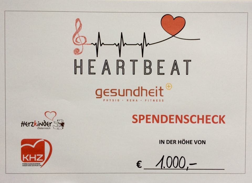 Charitylauf Gesundheit Plus Heartbeat Zeigen Herz